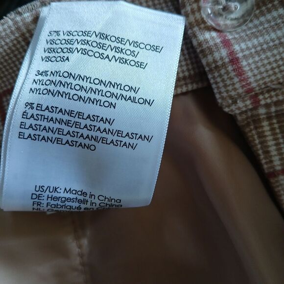 Liverpool Los Angeles Kelsey Trouser with Slit Soft Touch Plaid Pockets 6/28 - Picture 16 of 16